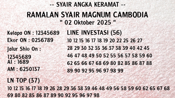 Prediksi Magnum Cambodia