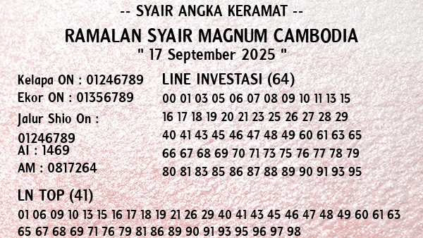 Prediksi Magnum Cambodia