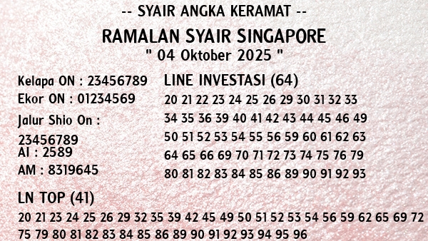 Prediksi Singapore