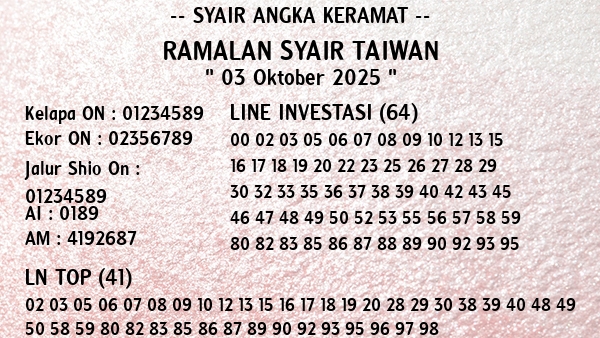 Prediksi Taiwan