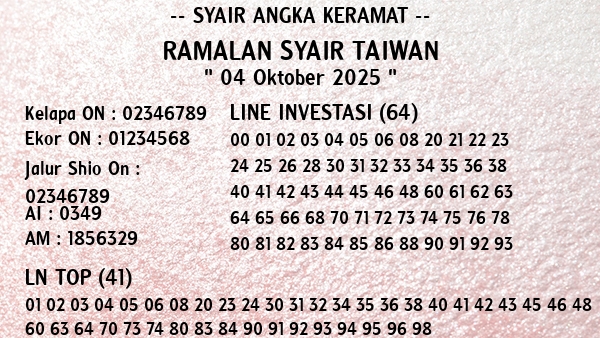 Prediksi Taiwan