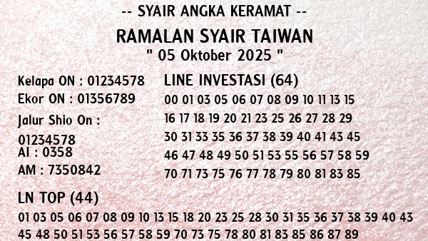 Prediksi Taiwan