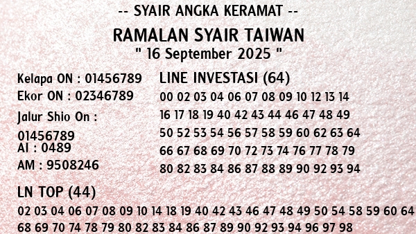 Prediksi Taiwan